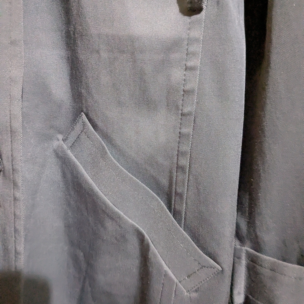 AB Studio Gray Trench Coat Classic Design 16 - Picture 5 of 11